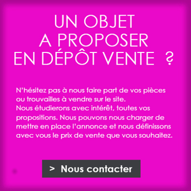 Nous proposer un objet en dépôt-vente