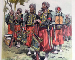 Gravure Zouaves de Garde Impériale 2nd Empire Maurice Toussaint