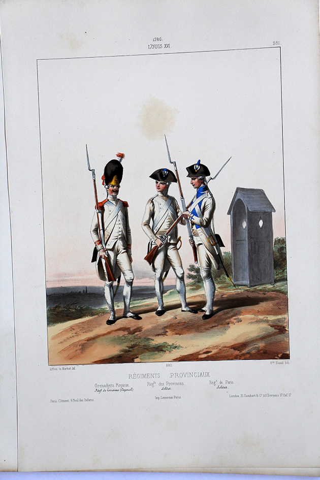 Régiments Provinciaux- Grenadiers Royaux/Provinces/Paris - Uniformes Louis XVI - 1786- Planche 281- Alfred de Marbot