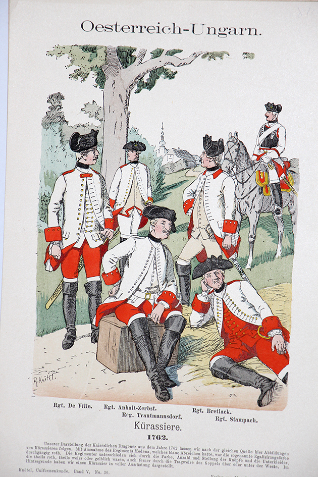 Oesterreich-Ungarn 1762 - Uniformenkunde - Richard Knötel - V - Planche 30