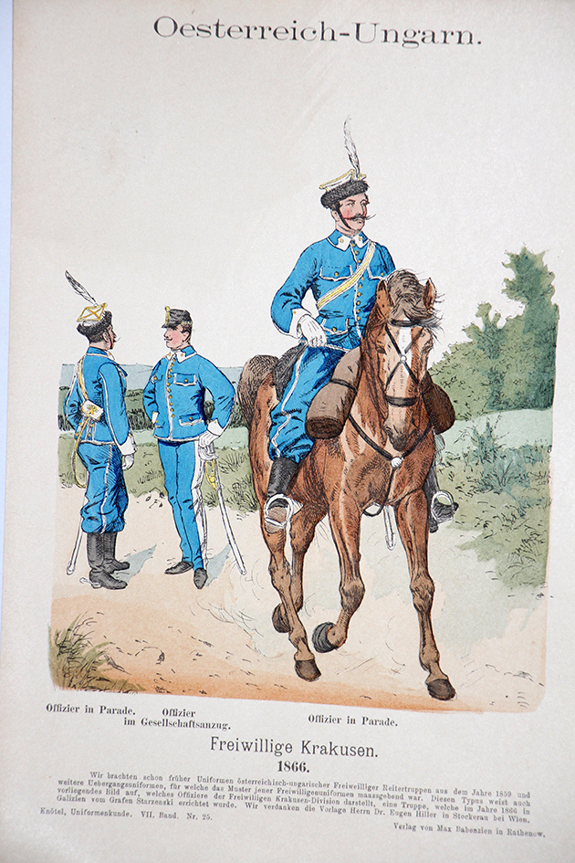 Oesterreich-Ungarn 1866 - Uniformenkunde - Richard Knötel - VII - Planche 25