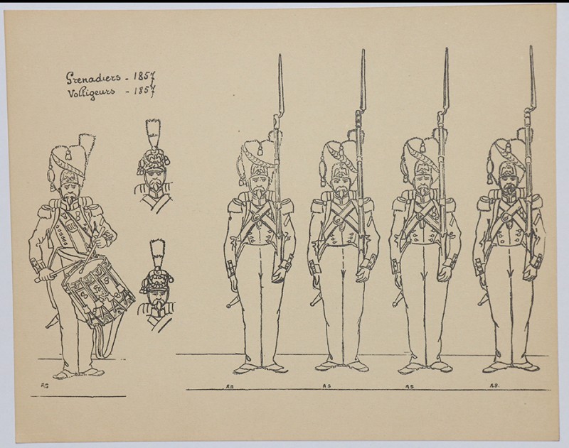 Grenadiers et voltigeurs de la Garde Second Empire