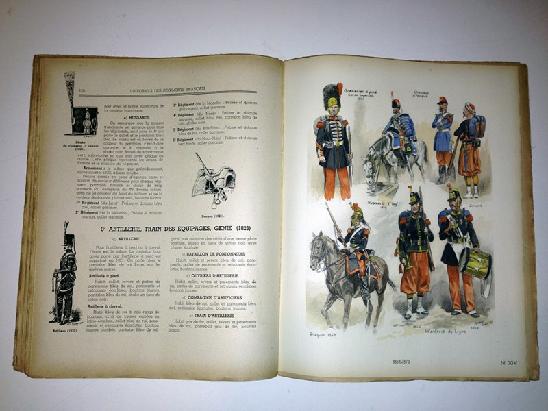 Livre sur les uniformes des régiments français