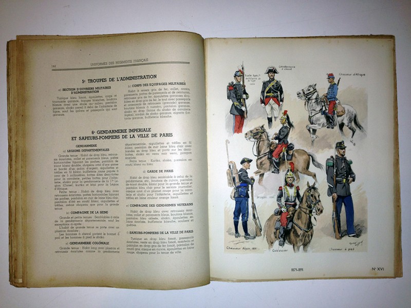 Livre sur les uniformes des régiments français