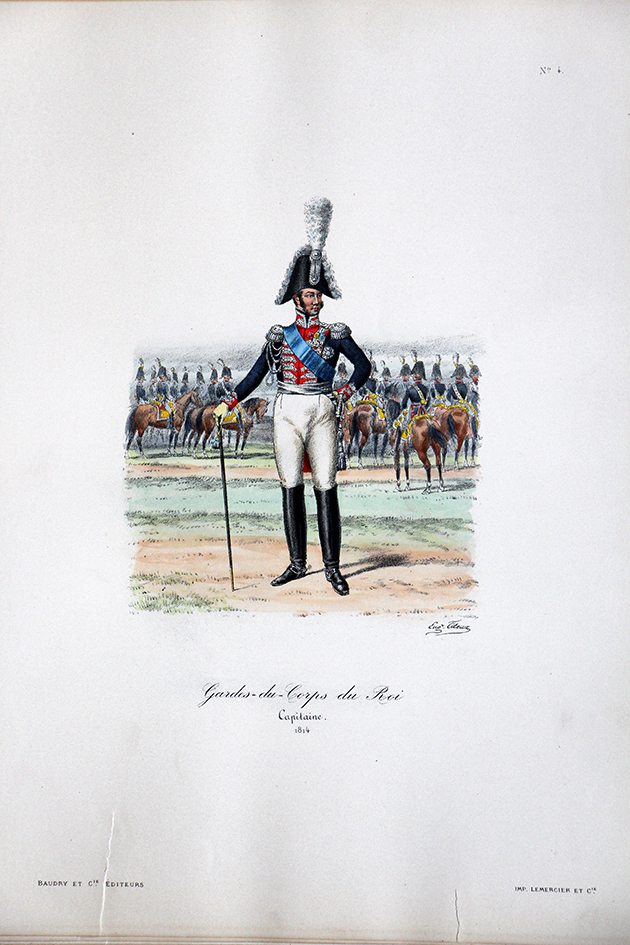 Gardes du Corps du Roi - Capitaine - Histoire de la Maison Militaires du Roi 1814/1830 - Eugène Titeux