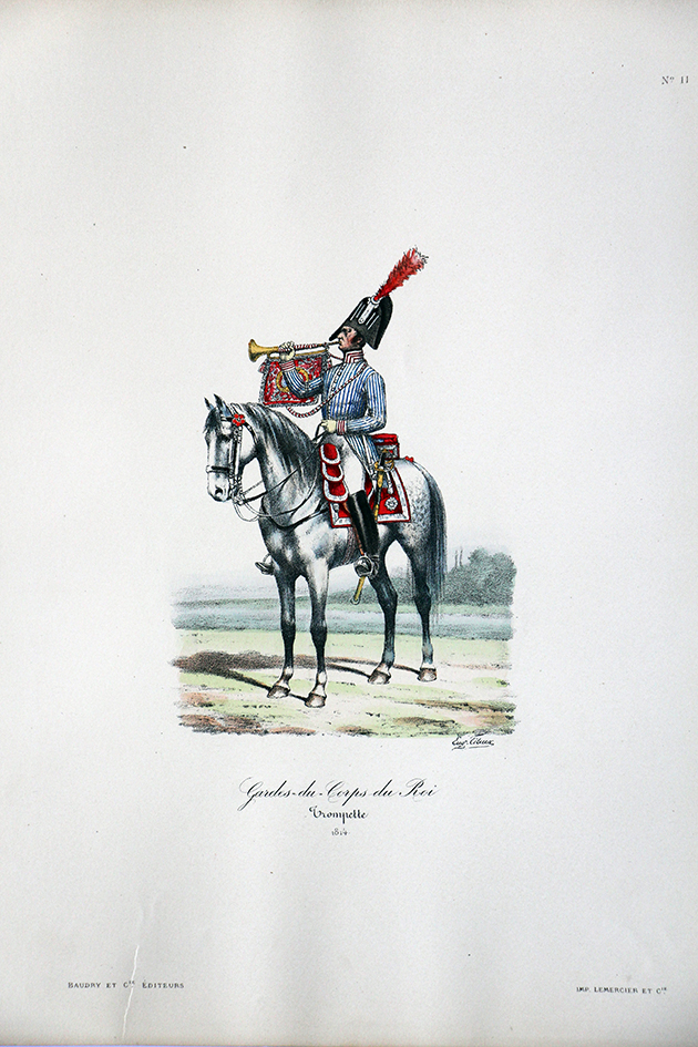 Gardes du Corps du Roi - Trompette 1814/1815- Histoire de la Maison Militaires du Roi 1814/1830 - Eugène Titeux