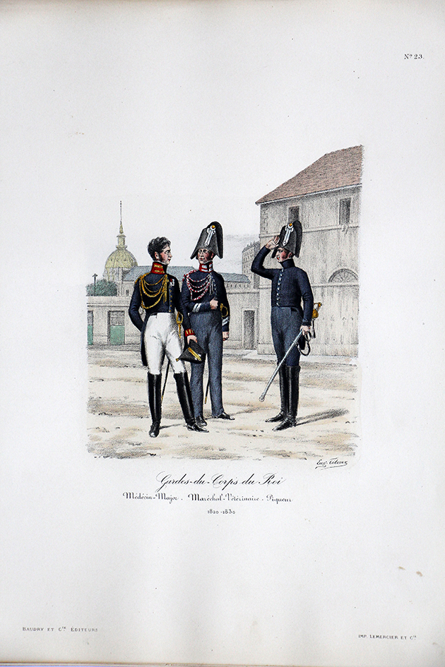 Gardes du Corps du Roi - Médecin/Véterinaire/Piqueur - Histoire de la Maison Militaires du Roi 1814/1830 - Eugène Titeux