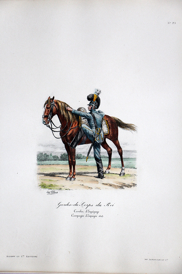 Gardes du Corps du Roi - Cavalier d'équipage 1823 - Histoire de la Maison Militaires du Roi 1814/1830 - Eugène Titeux