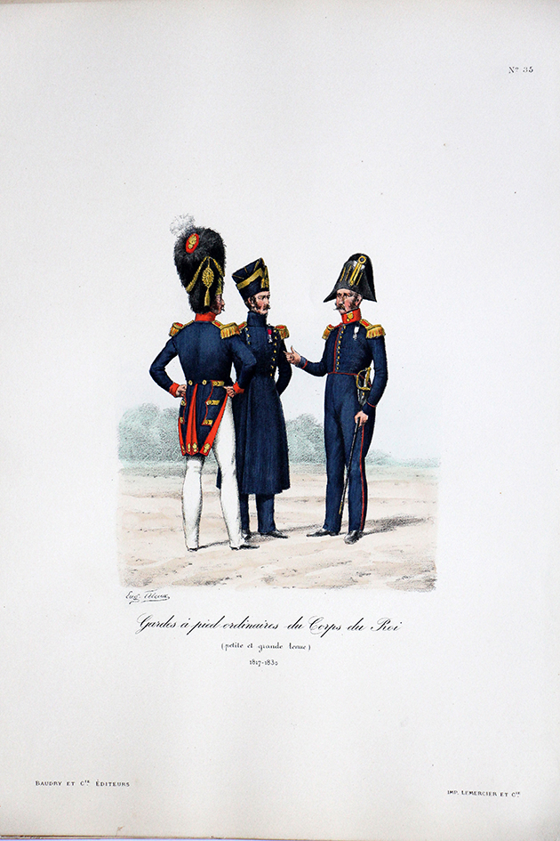 Gardes à pied ordinaires du Corps du Roi - 1817/1830 - Histoire de la Maison Militaires du Roi 1814/1830 - Eugène Titeux