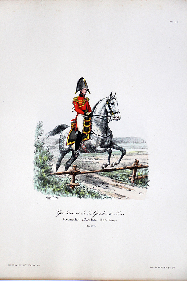 Gendarmes de la Garde du Roi - Commandant d'Escadron 1814/1815 - Histoire de la Maison Militaires du Roi 1814/1830 - Eugène Titeux