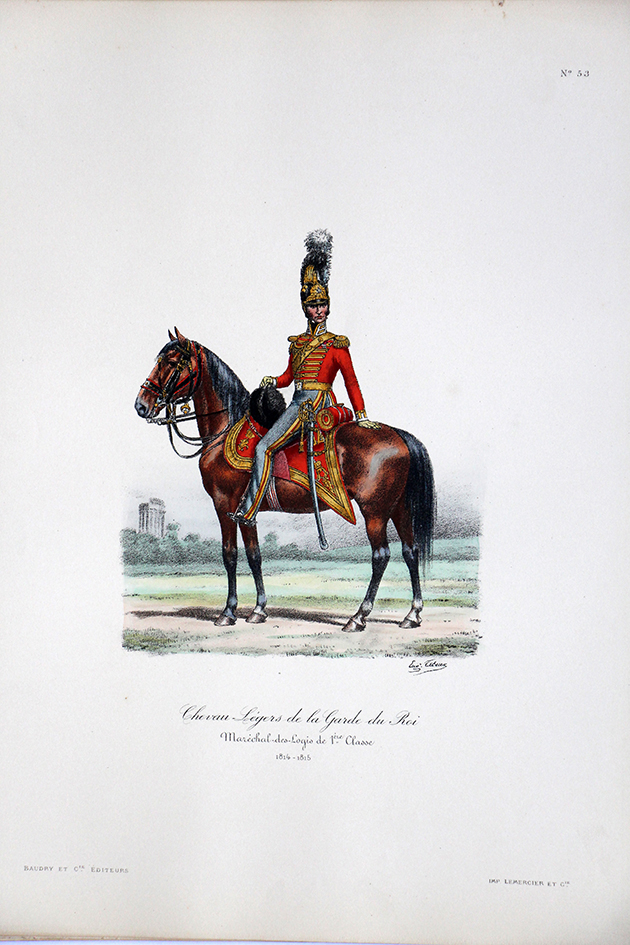 Chevau-légers de la Garde du Roi - Maréchal des Logis de 1er Classe 1814/1815 - Histoire de la Maison Militaires du Roi 1814/1830 - Eugène Titeux