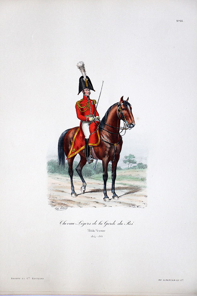 Chevau-légers de la Garde du Roi - Petite tenue 1814/1815 - Histoire de la Maison Militaires du Roi 1814/1830 - Eugène Titeux