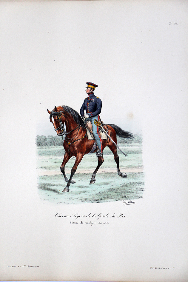 Chevau-légers de la Garde du Roi - Tenue de manège 1814/1815 - Histoire de la Maison Militaires du Roi 1814/1830 - Eugène Titeux