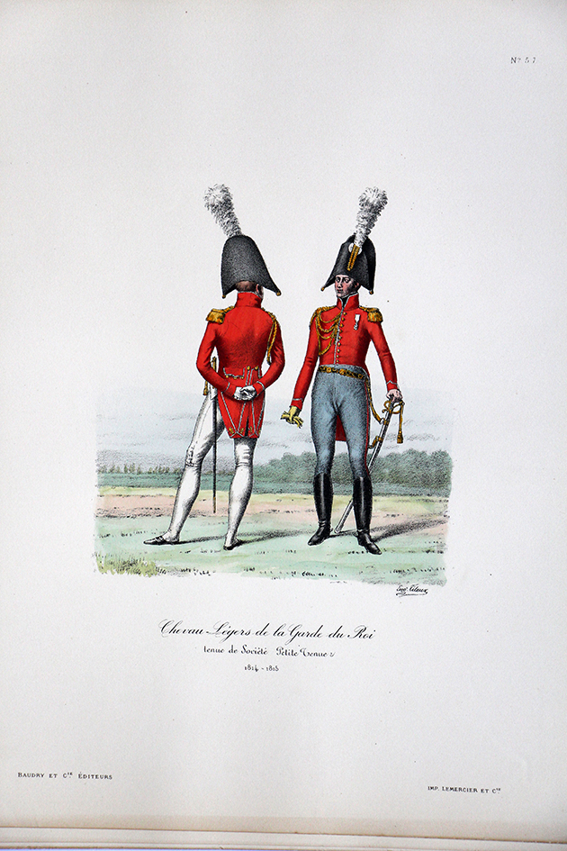 Chevau-légers de la Garde du Roi - Tenue de société 1814/1815 - Histoire de la Maison Militaires du Roi 1814/1830 - Eugène Titeux