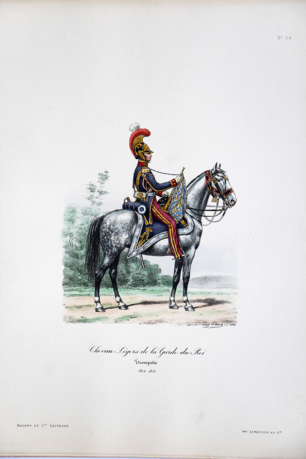 Chevau-légers de la Garde du Roi - Trompette 1814/1815 - Histoire de la Maison Militaires du Roi 1814/1830 - Eugène Titeux