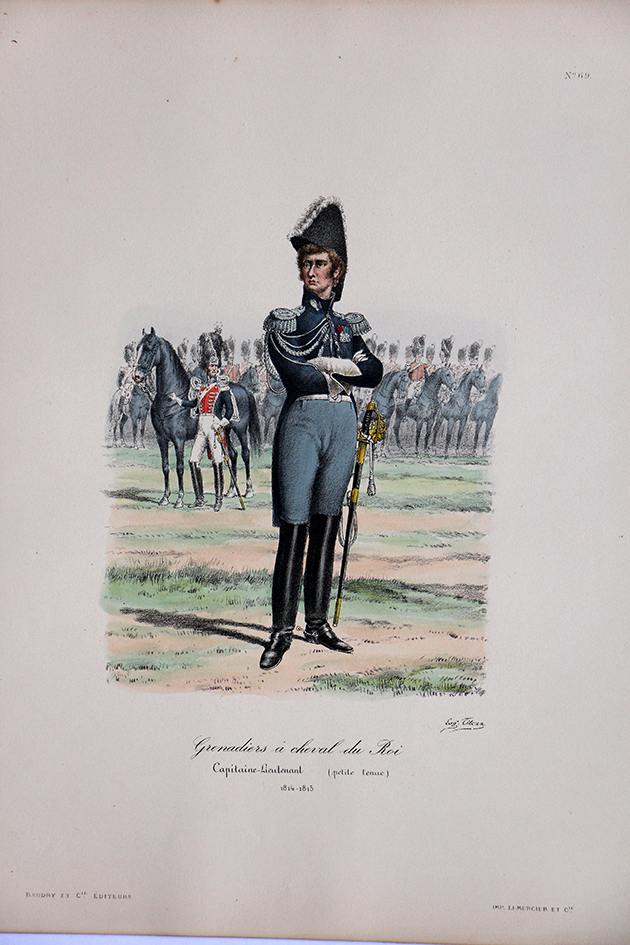 Grenadiers a Cheval du Roi - Capitaine Lieutenant 1814/1815 - Histoire de la Maison Militaires du Roi 1814/1830 - Eugène Titeux