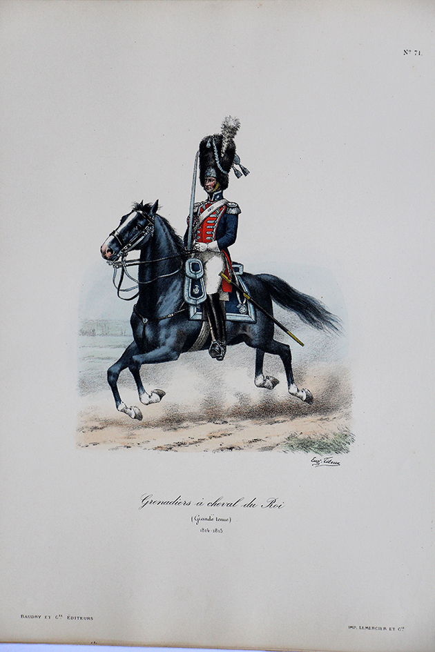 Grenadiers a Cheval du Roi - Grande tenue 1814/1815 - Histoire de la Maison Militaires du Roi 1814/1830 - Eugène Titeux