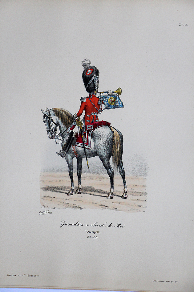 Grenadiers a Cheval du Roi - Trompette 1814/1815 - Histoire de la Maison Militaires du Roi 1814/1830 - Eugène Titeux