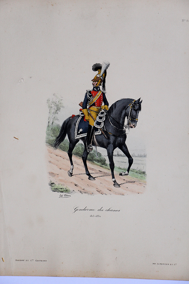 Gendarmerie des chasses- Officier 1815/1830 - Histoire de la Maison Militaires du Roi 1814/1830 - Eugène Titeux