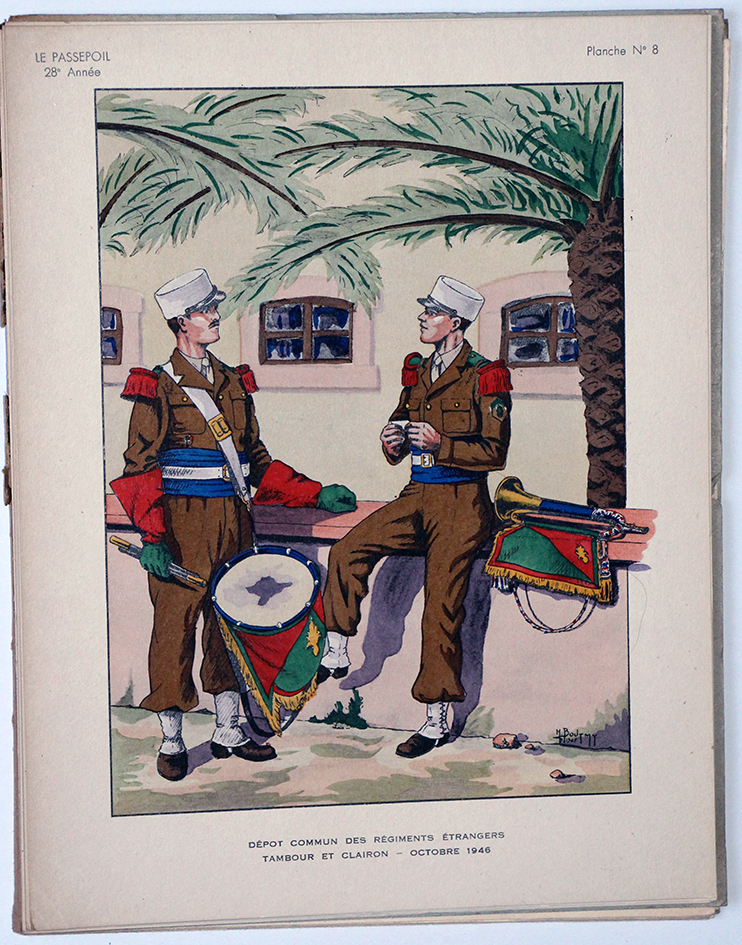 Le passepoil année 1948 unique - Bucquoy - Uniformes Armée Française