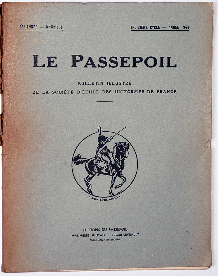 Le passepoil année 1948 unique - Bucquoy - Uniformes Armée Française