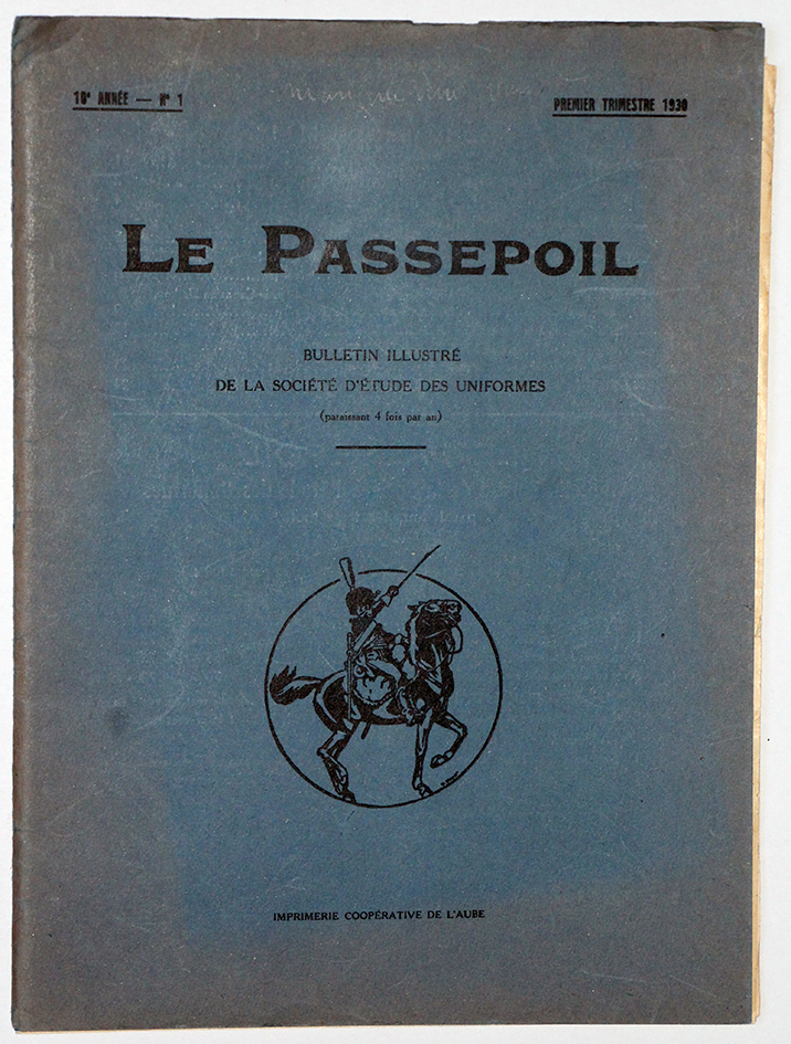 Le passpoil 1921 Bucquoy Revue Uniforme