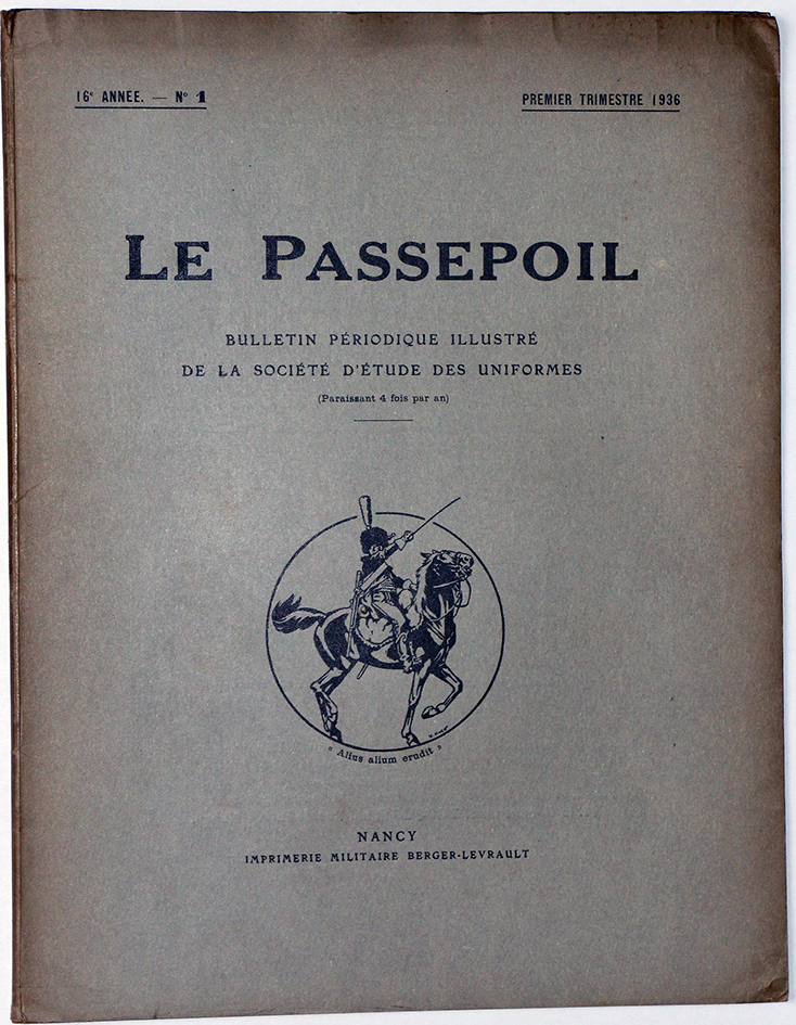 Le passepoil année 1936/1 - Bucquoy - Uniformes Armée Française