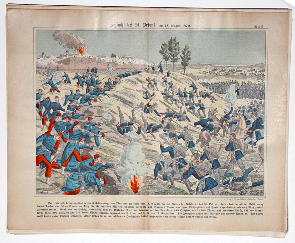 Planche imagerie wissembourg guerre 1870 combats saint privat