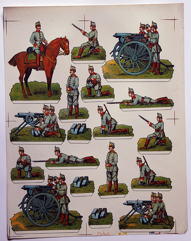 Planche imagerie Wissembourg Guerre Armée Prussienne Mitrailleuse Soldats de carte