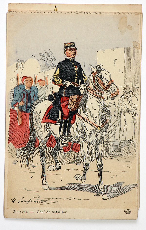 Zouaves Chef de bataillon - Uniformes - Maurice Toussaint