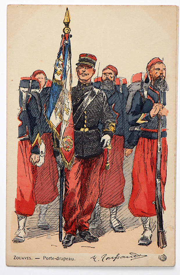 Zouaves Porte drapeau - Uniformes - Maurice Toussaint