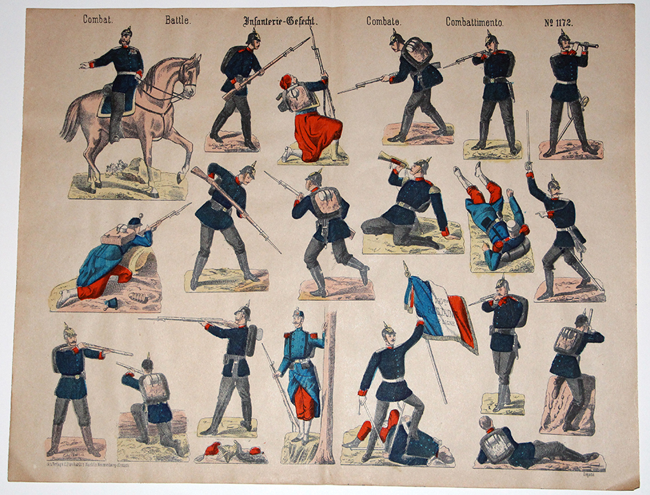 Planche imagerie Wissembourg guerre Armée Prussienne Bataille Combat