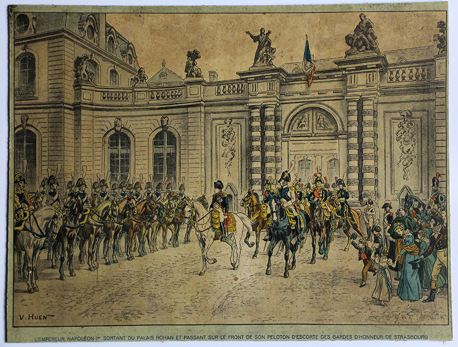 Calendrier Imprimerie Alsacienne - Huen Victor - Napoleon 1er Garde d'honneur de Strasbourg- 1er Empire