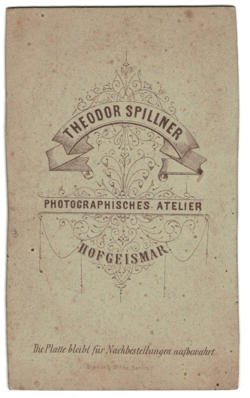 CDV Soldat Prussien 1895 - Cavalier - Hofgeismar