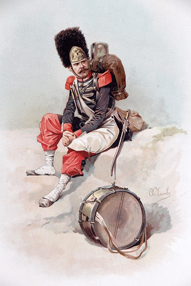 Grenadier à Pied de la Garde Second Empire - Chromolitho - XIX siècle - Charles Escribe