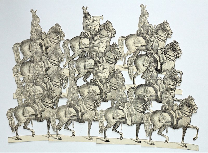 Petits Soldats de Strasbourg - Dragons 1845 - Cavalerie - Planche Silbermann