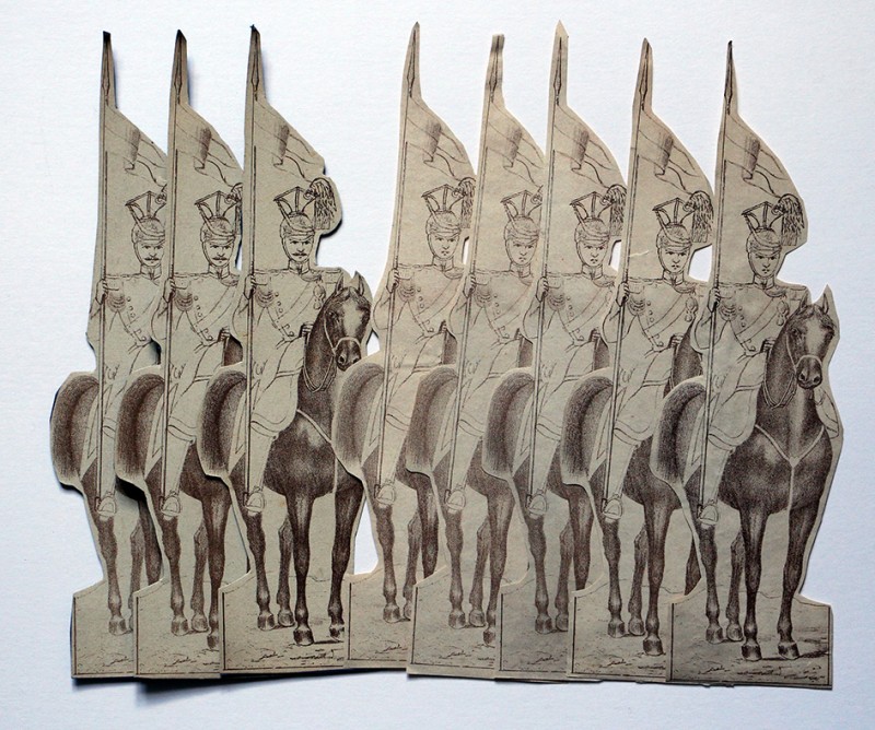 Petits Soldats de Strasbourg - 40 Figurines papier - Découpage amateur