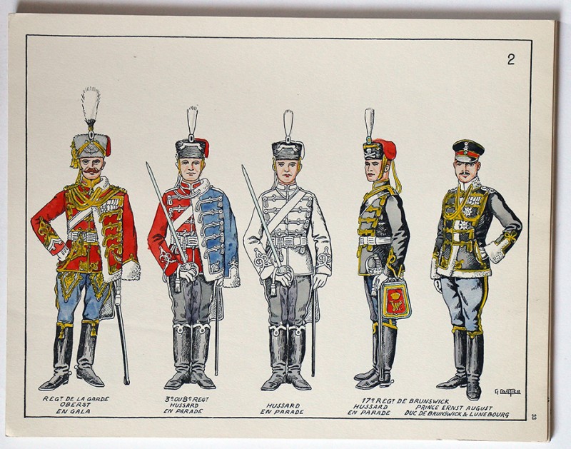 Société des Collectionneurs de Figurines Historiques - 1960 - Les Hussards Allemands en 1914 - G.cartier