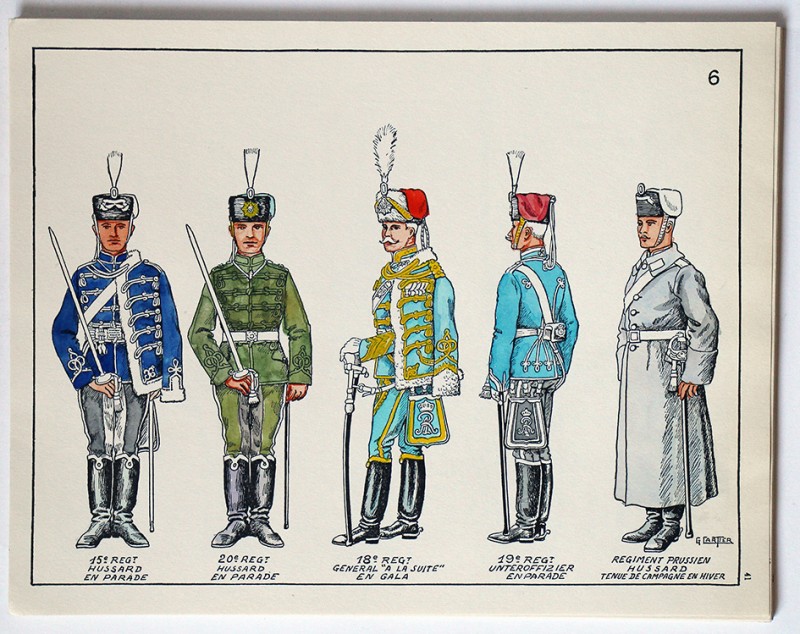 Société des Collectionneurs de Figurines Historiques - 1960 - Les Hussards Allemands en 1914 - G.cartier