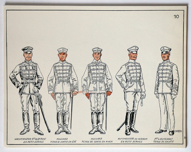 Société des Collectionneurs de Figurines Historiques - 1960 - Les Hussards Allemands en 1914 - G.cartier