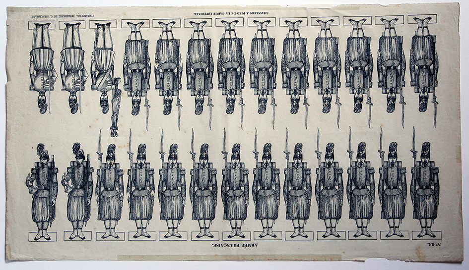 Petits Soldats de Strasbourg - Chasseurs Garde Second Empire 1855 - Planche Silbermann