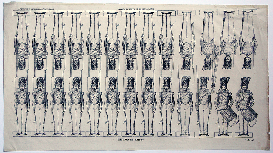 Petits Soldats de Strasbourg - Grenadiers Garde Second Empire 1855 - Planche Silbermann