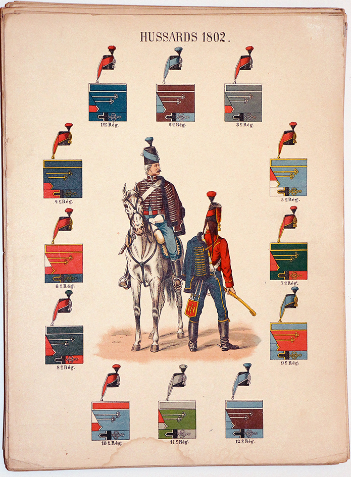 Lienhardt et Humbert - Uniformes de l'armée Française - Les Hussards 1802