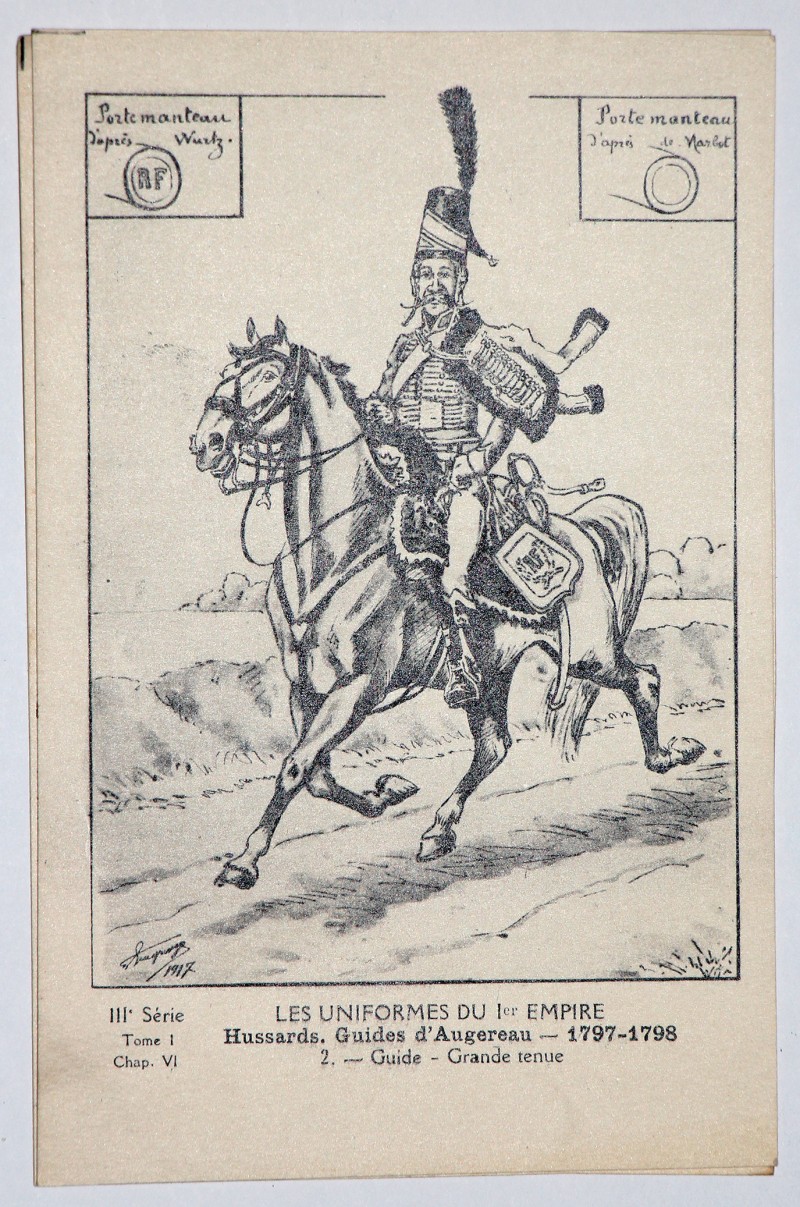 Carte Bucquoy - Les Uniformes du 1er Empire - Série 111 - N°1/2/3