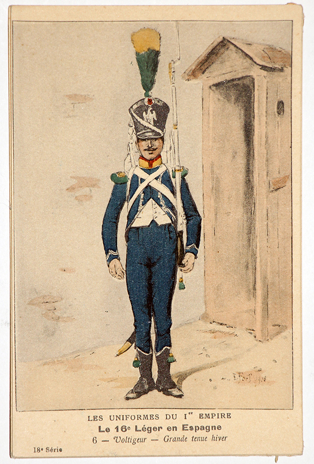 Carte Bucquoy - Les Uniformes du 1er Empire - Série 28 - N°8/7/6/5/2