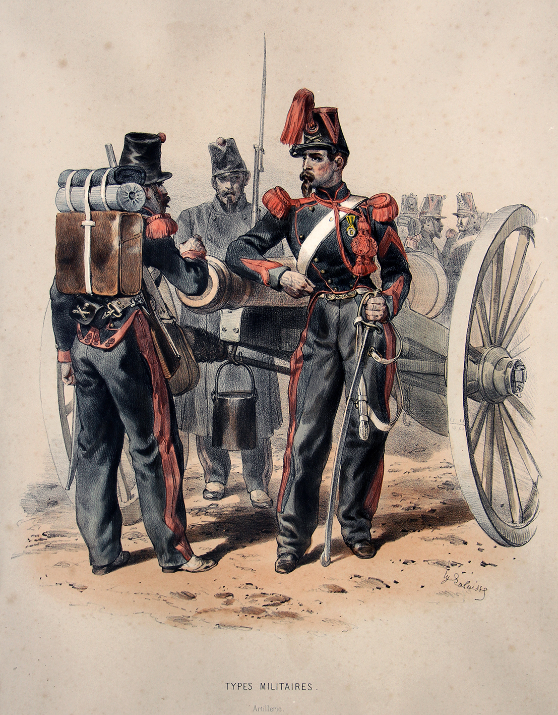 Uniforme Second Empire Artillerie - François Hippolyte Lalaisse