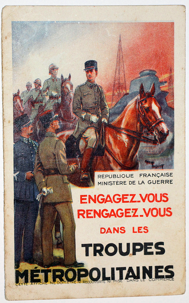 Carte postale engagement - Armée Française - 1930 - Leroux - Toussaint