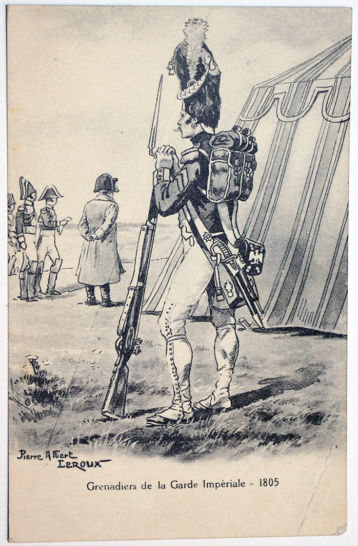 Uniforme - Grenadier Garde Impériale 1805 - Carte postale - Pierre Albert Leroux