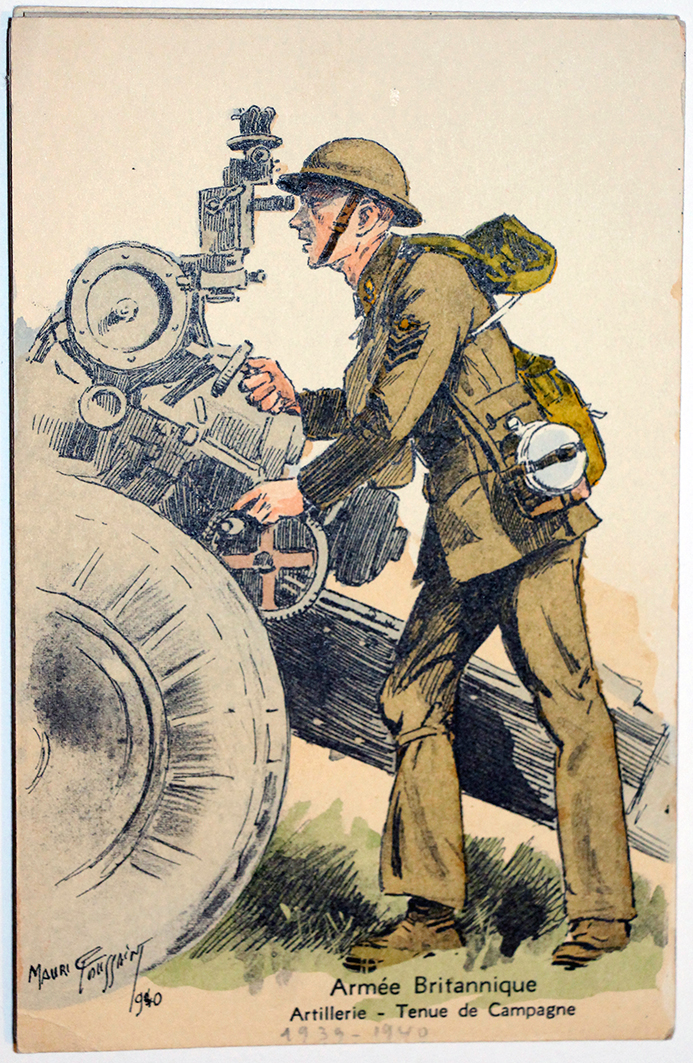 Armée Anglaise Artillerie Campagne - 1939 - Maurice Toussaint