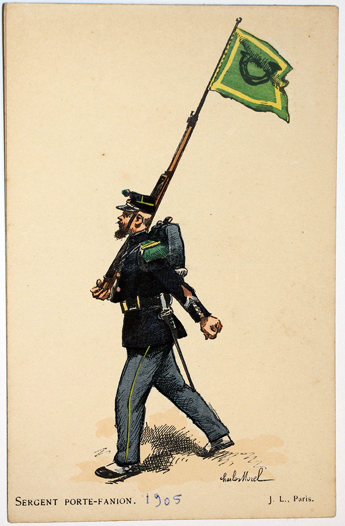 Armée Française - Chasseur Porte Fanion - 1905 - Charles Morel